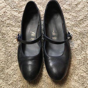 TicTacToes black mary jane flat dance shoes size 8.5 leather